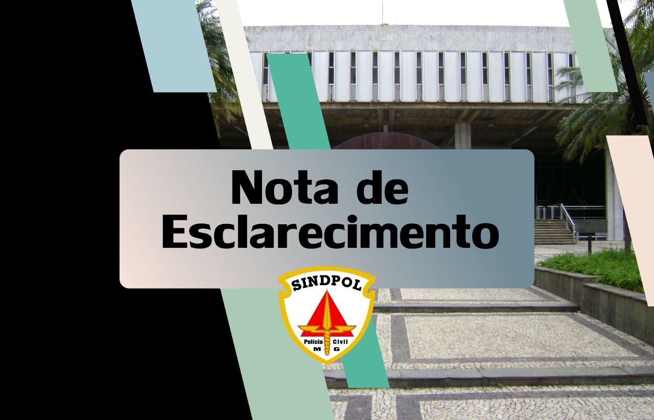 Nota conjunta – Modernização da PCMG