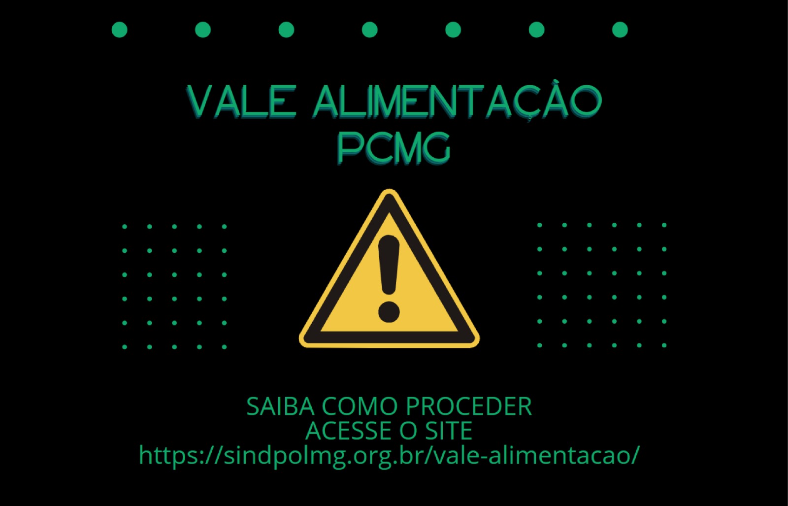 Sindpol/MG chama atenção para ação do Vale Alimentação- Saiba como proceder