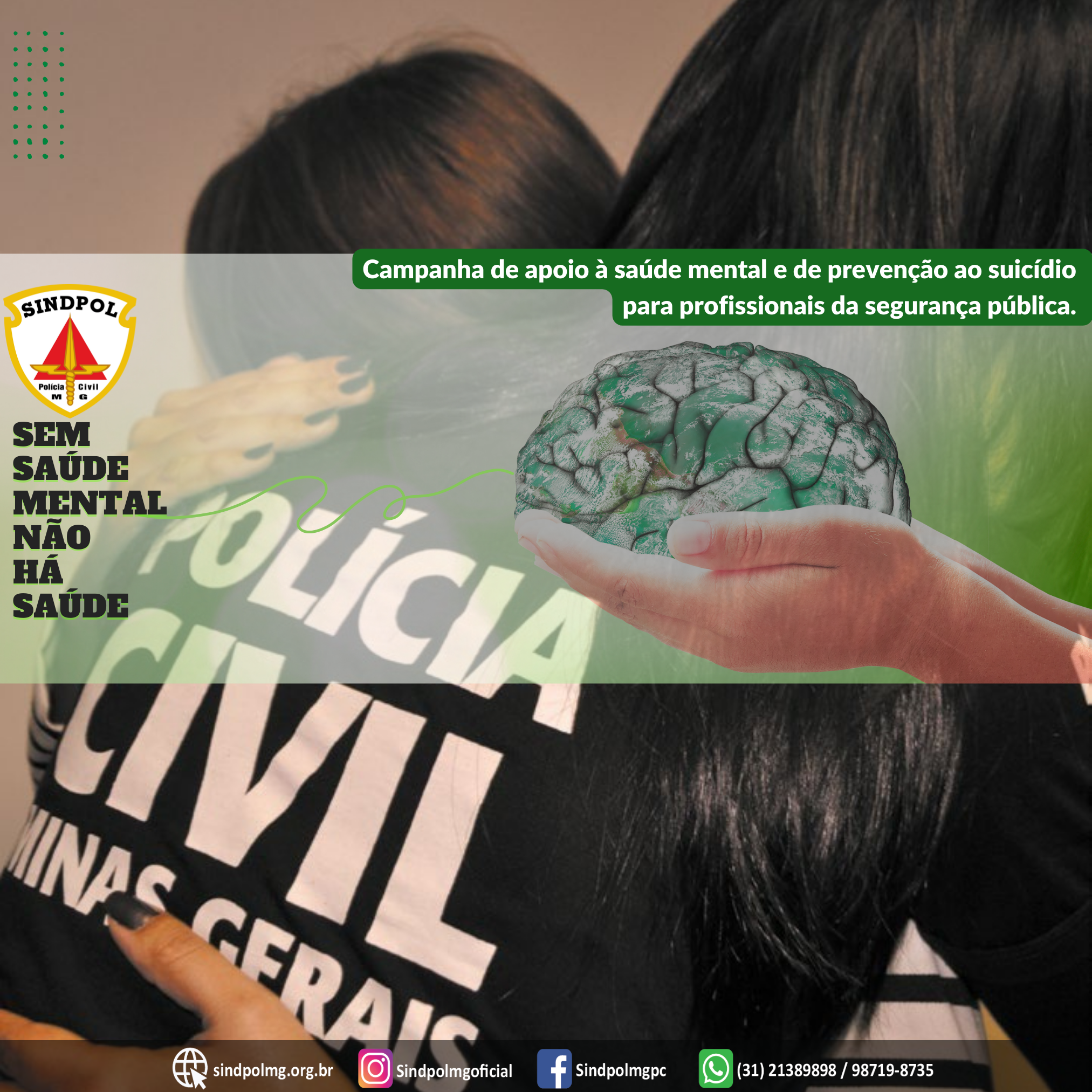 Lei 14.531/2023 prevê ações de apoio à saúde mental e de prevenção ao suicídio para profissionais de segurança pública e de defesa social- Entenda