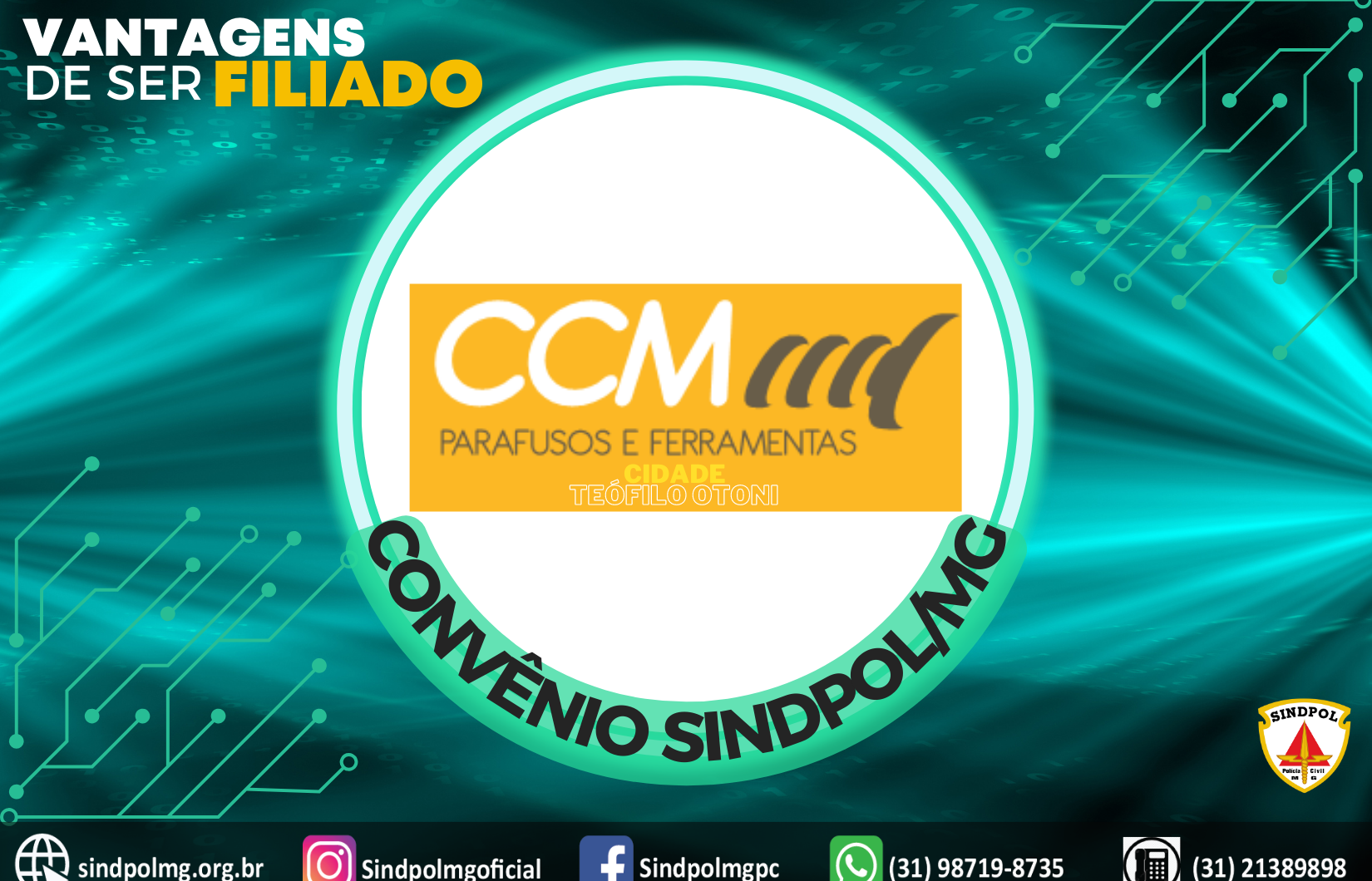 Mais uma parceria de sucesso para os nossos filiados de TEÓFILO OTONI