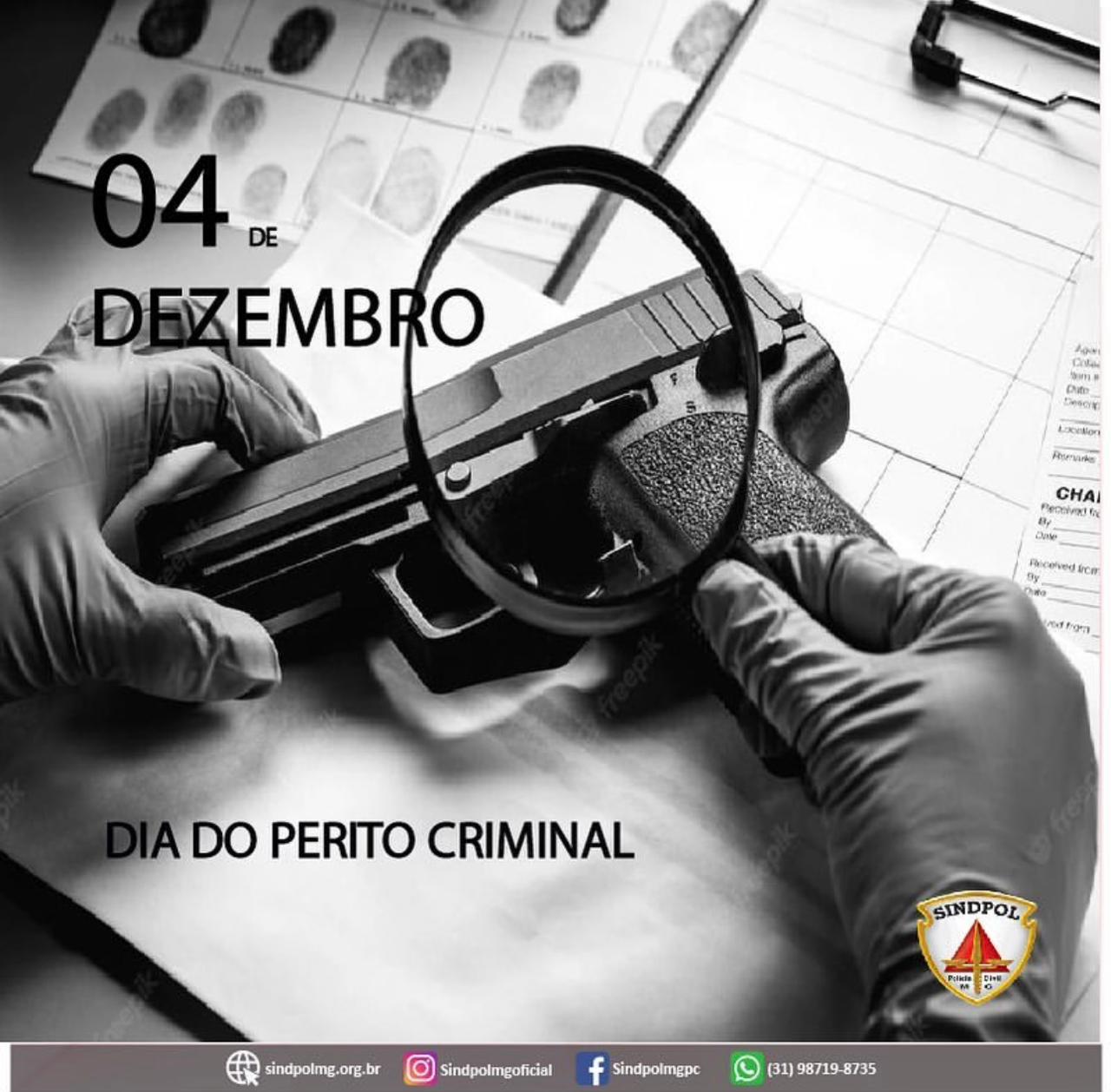 Dia do Perito Criminal- Parabéns pelo seu dia!