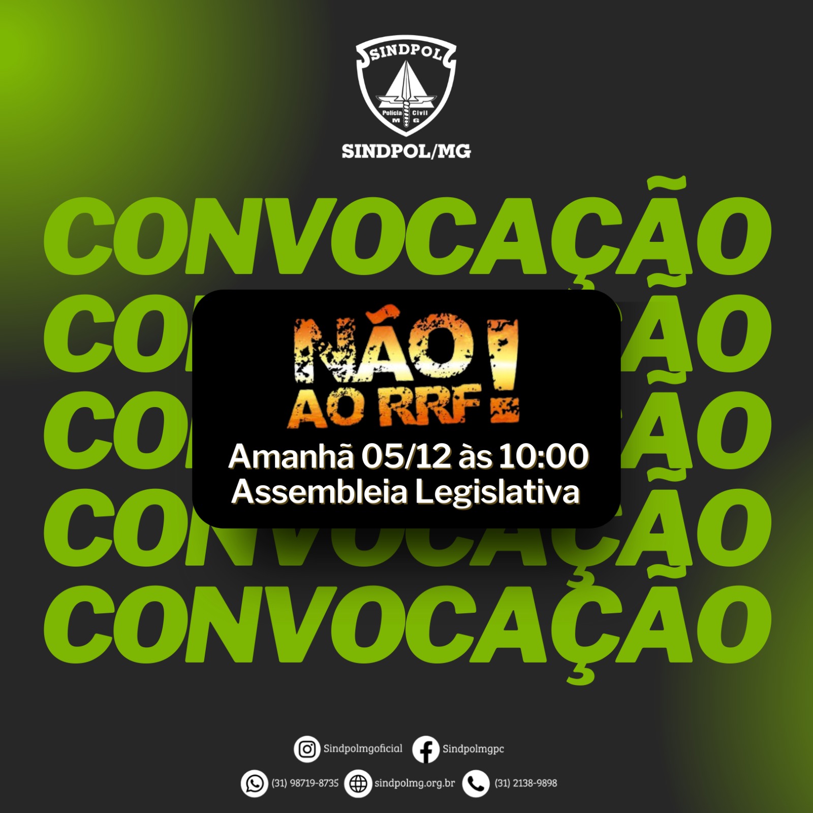 Convocação !!!! Vamos a luta contra o RRF