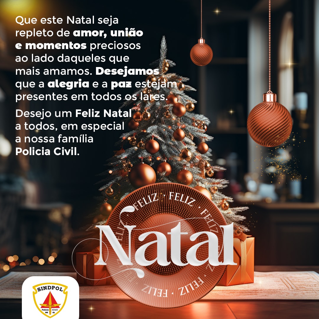 O Sindpol/MG deseja a todos um Feliz Natal!