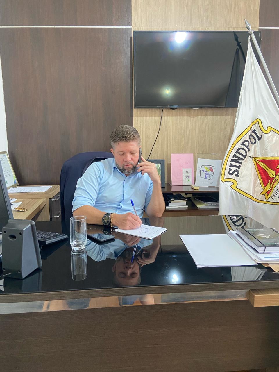 Presidente Wemerson Oliveira concede entrevista para a Rádio Veredas FM, Lagoa da Prata