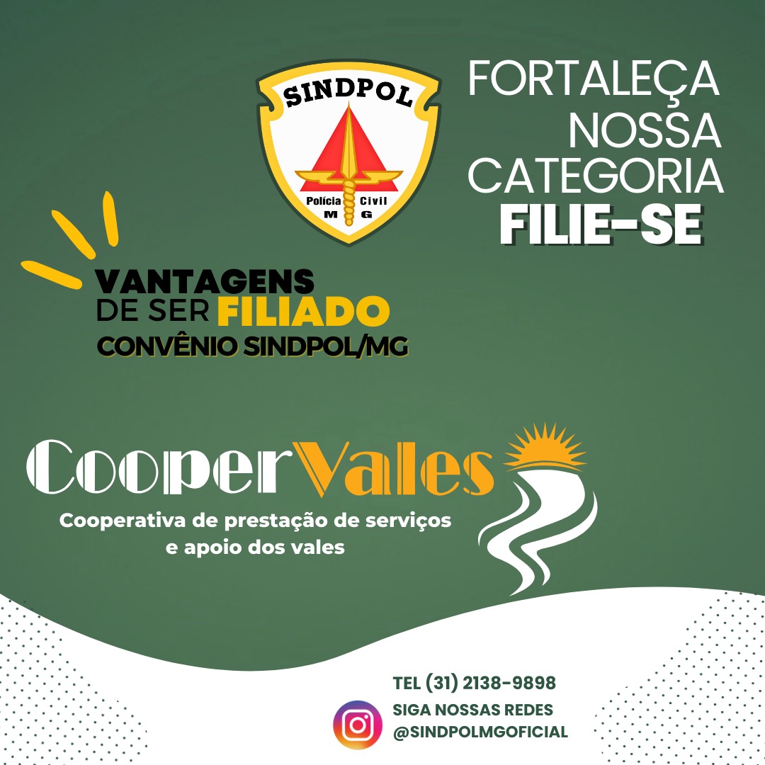 Sindpol/MG traz mais uma importante parceria para você, nosso filiado