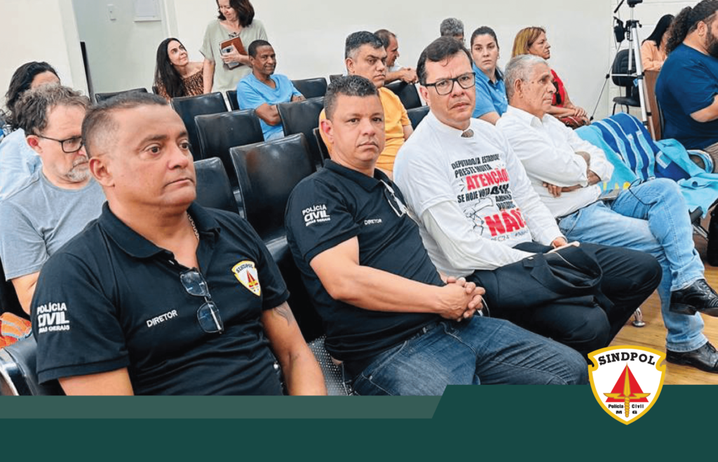 Diretores do Sindpol/MG, marcam presença em audiência sobre privatização da Codemig em Araxá