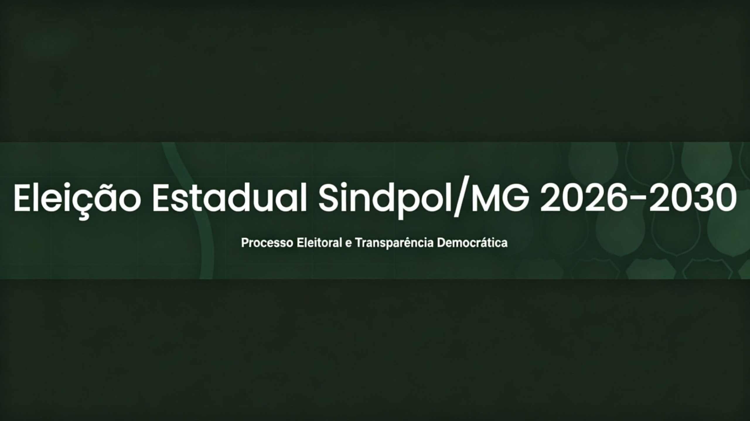Sindpol-MG publica edital do processo eleitoral e marca novo momento de participação da categoria