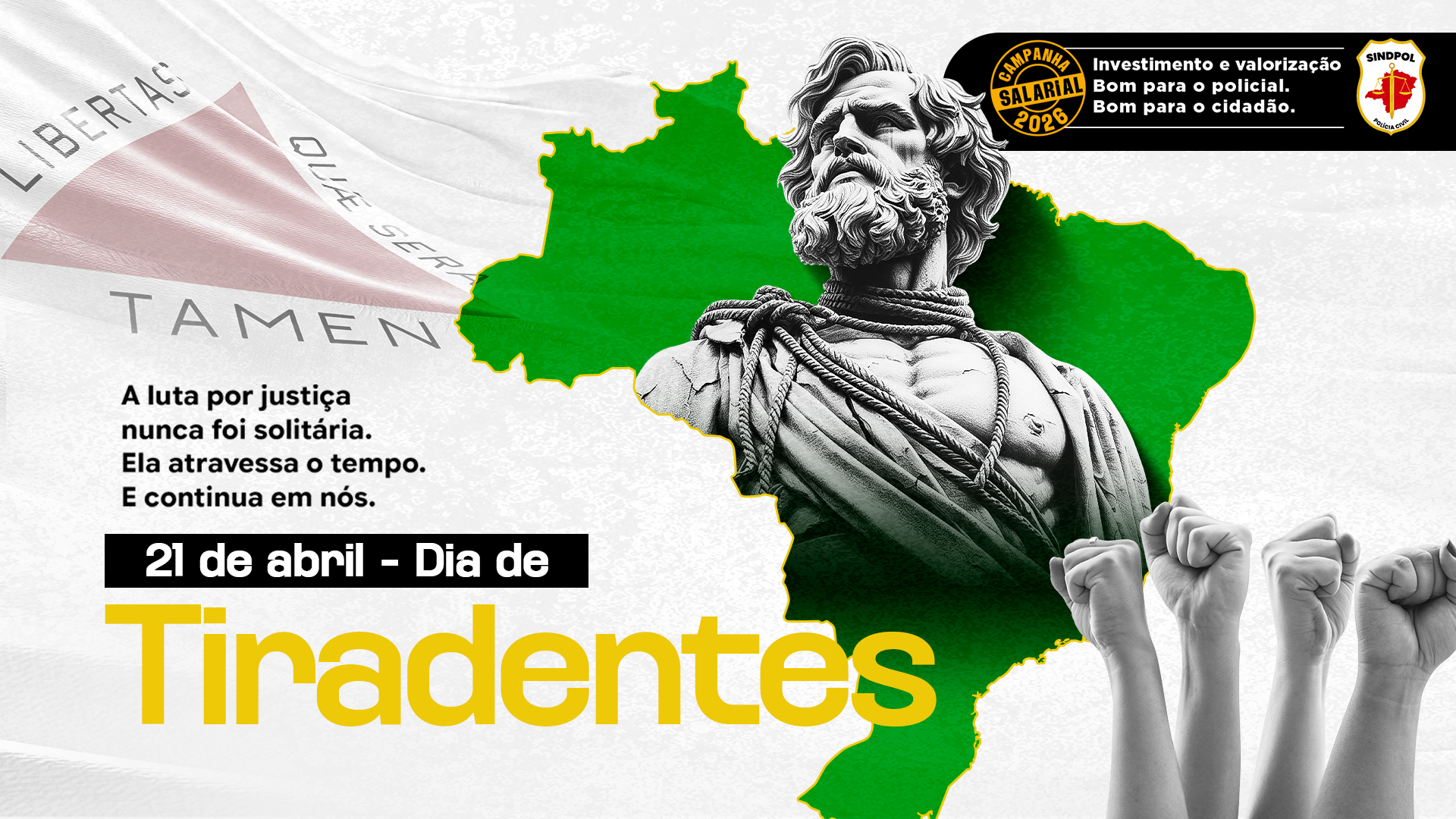 Dia de Tiradentes reforça debate sobre valorização dos policiais civis em Minas