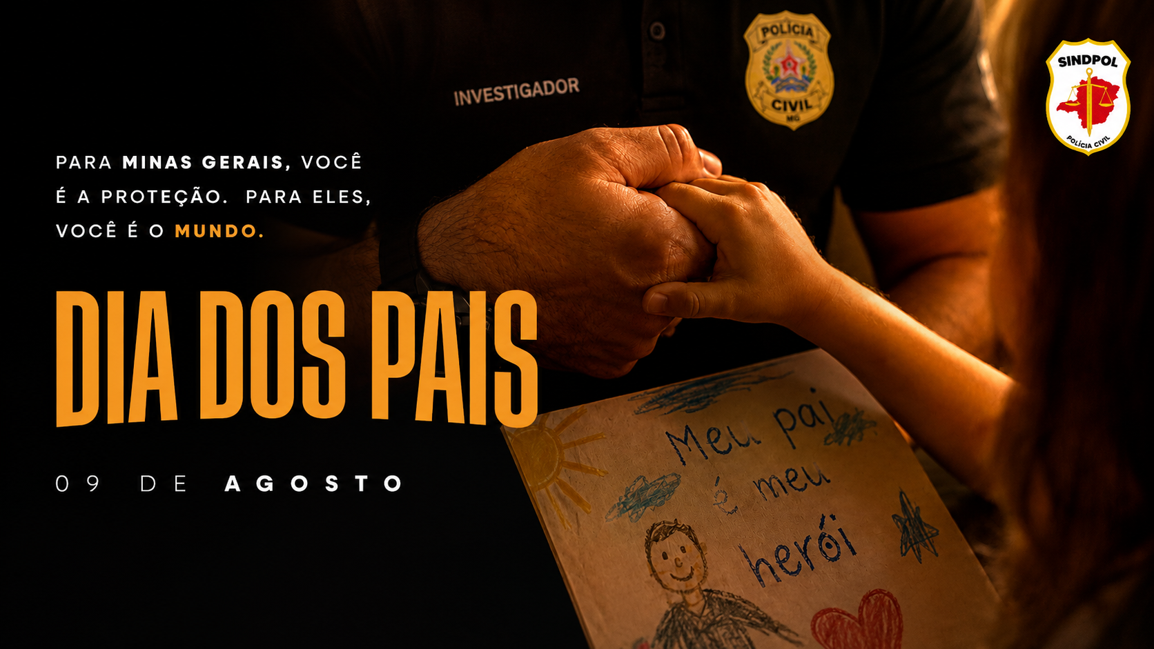 SINDPOL-MG homenageia os pais policiais civis neste Dia dos Pais